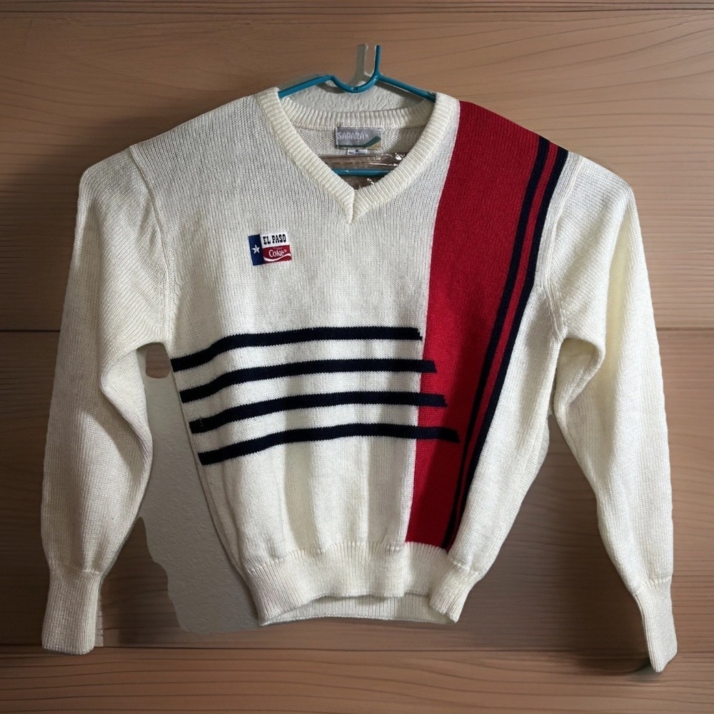 90's Sahara Vintage Men's Sweater Size‎ Medium  El Paso Enjoy Coke Coca-Cola